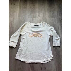USC Trojans Women's Sweatshirt, size Large 3/4 Sleeve